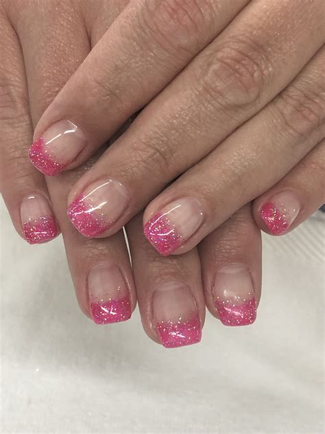 Pink French Gel Nails Nägel