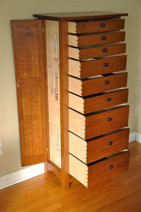 Jewellery chest modelled on an art deco chest of drawers. Honey Do Woodworking: Jewelry Armoire / Lingerie Chest ...