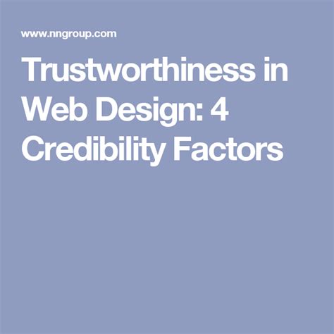 Trustworthiness In Web Design 4 Credibility Factors Web Design