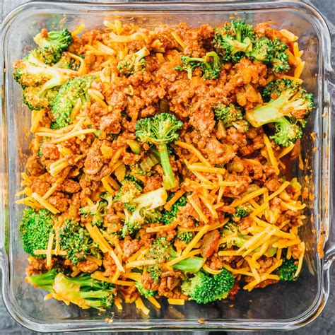 Low carb ground beef and broccoli. Keto Casserole With Ground Beef & Broccoli - Savory Tooth