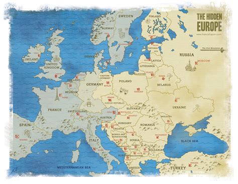 Map Of Eastern Europe The Hidden Europe Books Work