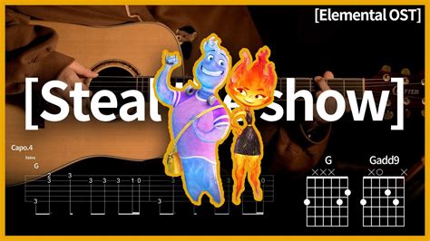 Elemental OST Steal The Show Lauv Guitar Tutorial TAB Chords YouTube Music