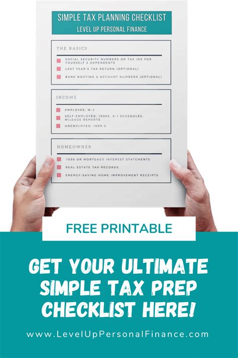 Free Printable Get Your Ultimate Simple Tax Prep Checklist Here Tax