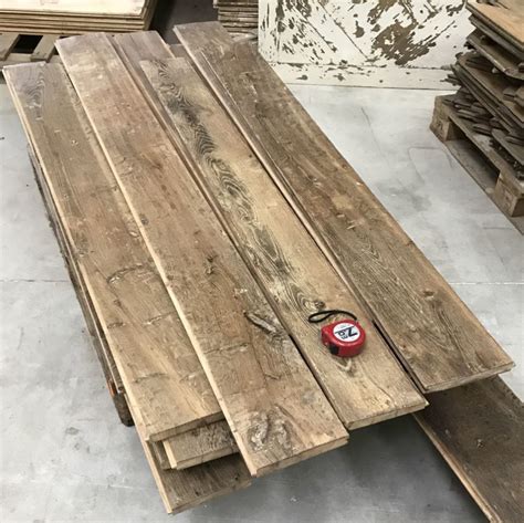 Antique Reclaimed French Oak Floorboards Pre Prepared For Installing