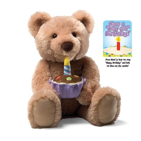 Gund Birthday Bear Feature Plush Natures Collection Plush And Soft