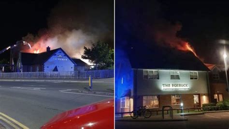 Market Harborough Fire The Roebuck Pub Badly Damaged Bbc News