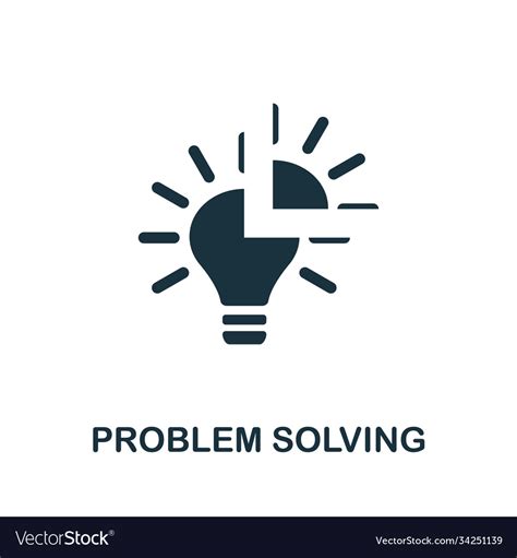 Problem Solving Icon Simple Element From Life Vector Image