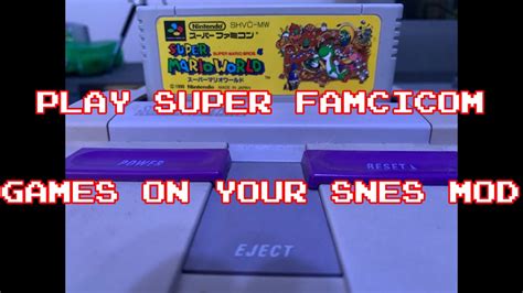 How To Play Super Famicom Sfc Games On Your Super Nintendo Snes