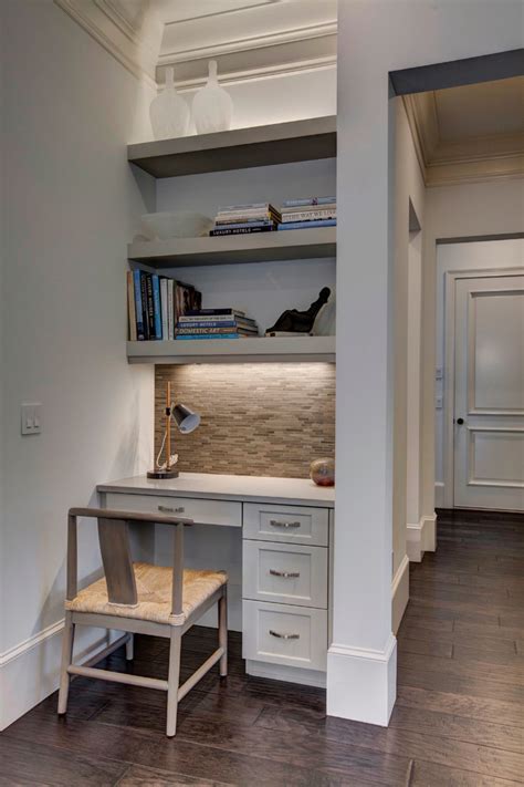 We love how creative this home office idea is, especially if you have a few odd nooks and crannies that are rarely used. 57 Cool Small Home Office Ideas - DigsDigs