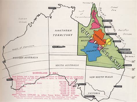 Queensland Is Big 1959 Queensland Historical Atlas