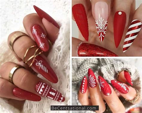 25 Beautiful Acrylic Coffin Christmas Nails Design Ideas For 2023 Entertainmentmesh Vlr Eng Br