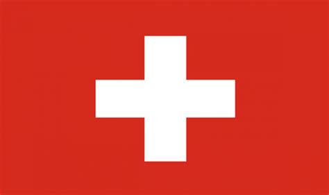 The white cross is known as the swiss cross. SWITZERLAND - 18" X 12" FLAG