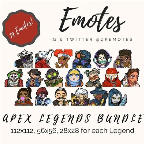 Apex Legends Emotes Discord Emotes Apex Twitch Bundles Legends