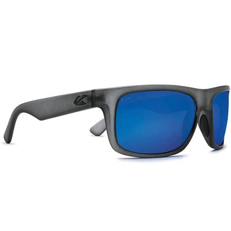kaenon burnet mid polarized sunglasses carbon matte grip ultra grey 12 pacific blue mirror at