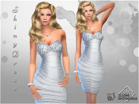 Shiny Dress For Sims 4