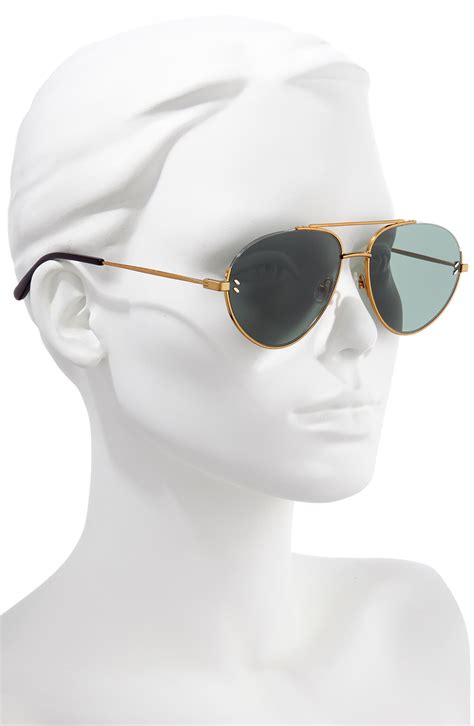 Stella Mccartney 58mm Aviator Sunglasses Lyst