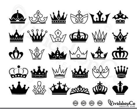 Crowns Svg Bundle Crowns Svg Crowns Clipart Crowns Cut Etsy Hong Kong