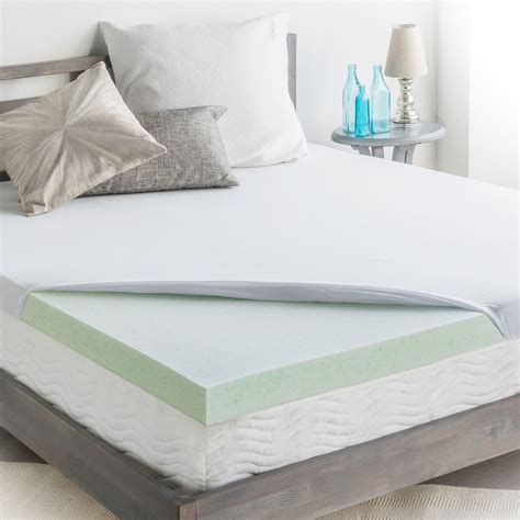 An ideal choice for a single mattress topper. HoMedics 3" Cool Support Gel Memory Foam Mattress Topper ...