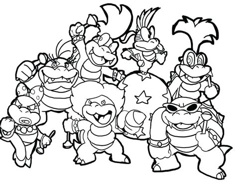Cartoon mario bros coloring pages printable and coloring book to print for free. Mario Bros Characters Coloring Pages at GetColorings.com ...