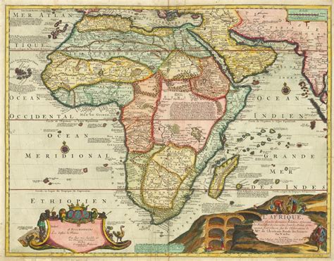 1700s Map Of West Africa Negroe Land European Map Ancient Maps Images
