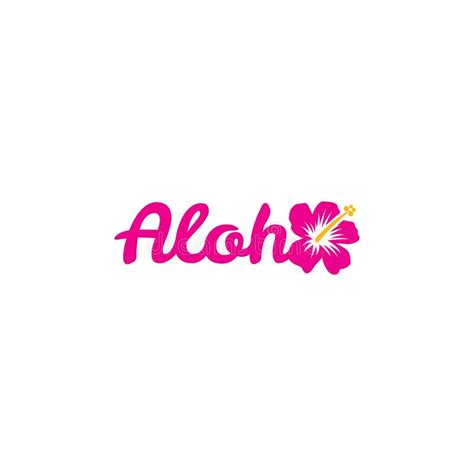 Aloha Hawaiian Greeting Stock Illustration Illustration Of Label