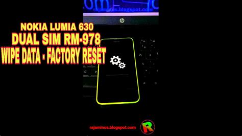 Nokia Lumia 630 Dual Sim Rm 978 Wipe Data Factory Reset Youtube