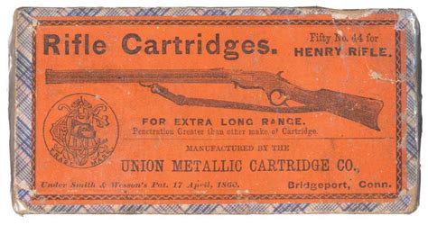 Sold Price Box Of Umc 44 Henry Rimfire Cartridges Picture Box May 6