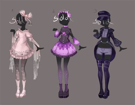 Outfit Adopts Iii Closed By Mantathemisukitty On Deviantart