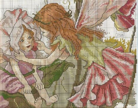 Cross Stitch Fairies Sweet Pea Fairy Cicely Mary Barker Chart