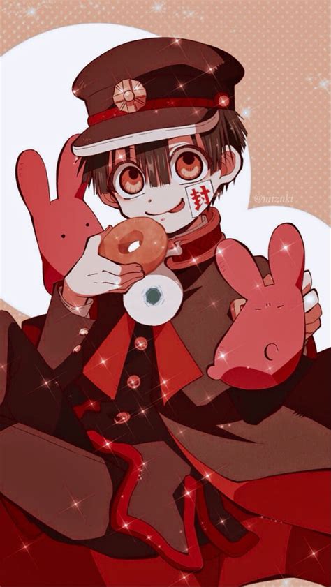An Anime Character Holding A Doughnut And Giving The Peace Sign
