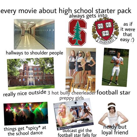 Every Movie About High School Starterpack Rstarterpacks