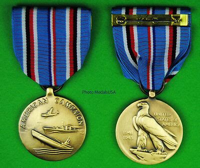 Wwii American Campaign Medal Ww Usa Made Ww Theater Acm Ebay