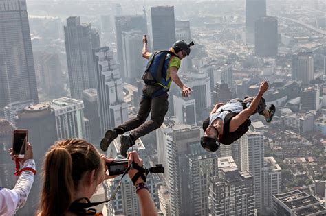 Base Jumpers Leap In Malaysia