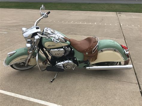 Indian Chief Vintage Willow Green And Ivory Cream Motorcycles For Sale