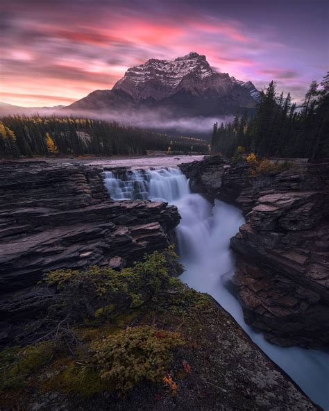 Athabasca Falls Jasper National Park Canada This Was The Most