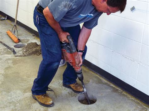 Sinking And Settling Concrete Floor Slab Repair In North Carolina