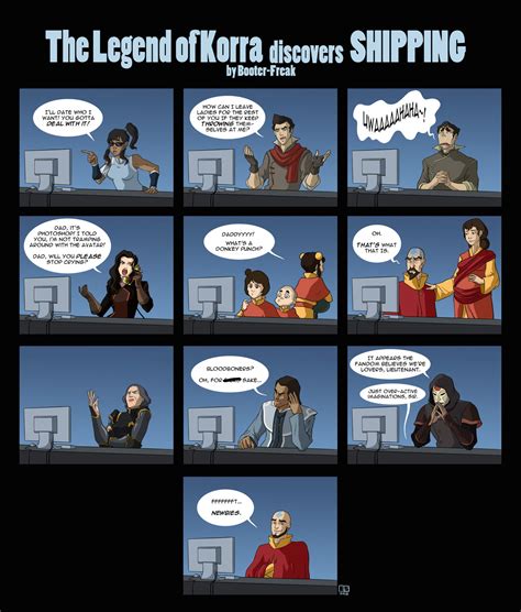 the legend of korra discovers shipping avatar the last airbender the legend of korra know