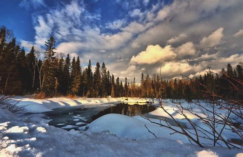 Free Images Tree Water Nature Forest Wilderness Snow Cloud Sky