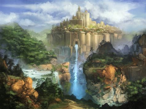 Fantasy castle by N7U2E on deviantART | Fantasy castle, Fantasy art landscapes, Fantasy landscape