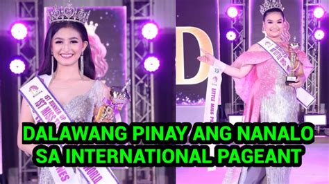 dalawang pinay ang nanalo sa international beauty pageant youtube