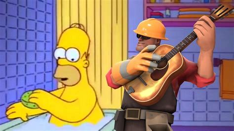 Homer Gets Hit By A Chair But Its Tf2 Youtube