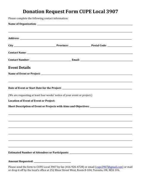 43 Free Donation Request Letters And Forms Templatelab