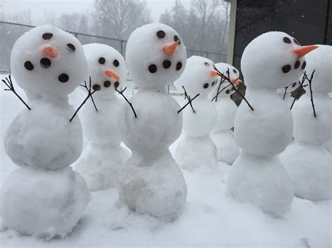 With Weather This Miserable Even The Snowmen Are Surrendering