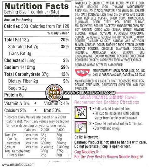 31 Ramen Noodles Nutrition Facts Label Label Design Ideas 2020
