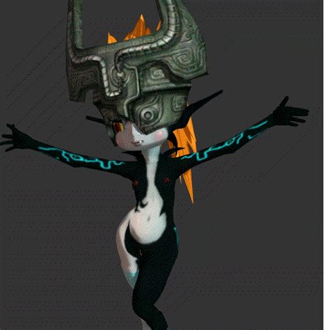 Rule 34 1girls Animated Bcs Female Female Only Imp Midna Midna Nintendo Solo Straight Hair The