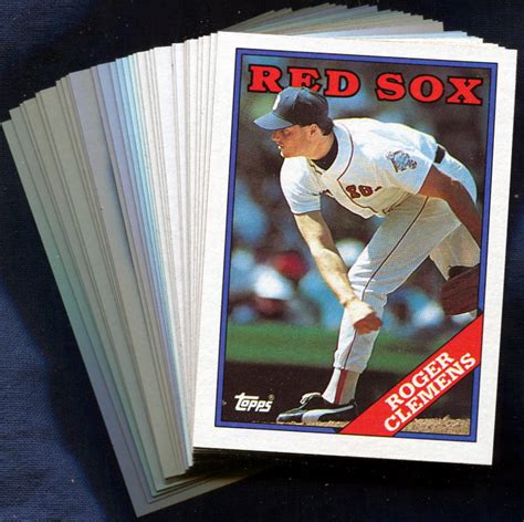 1988 Topps Boston Red Sox Baseball Card Team Set