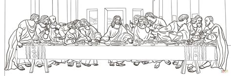 Ausmalbild Das Letzte Abendmahl Von Leonardo Da Vinci Ausmalbilder Kostenlos Zum Ausdrucken