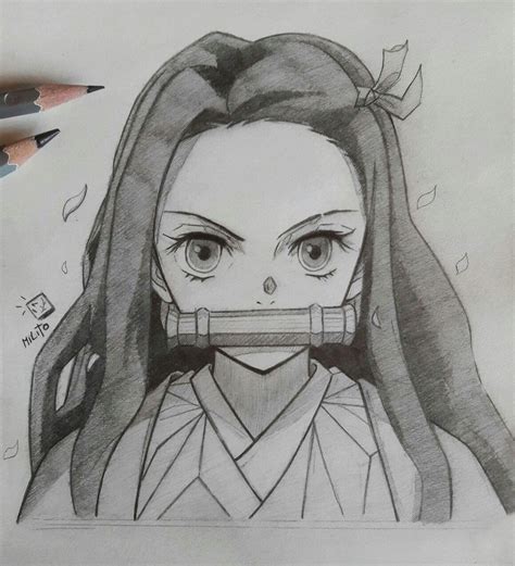 Dibujo De Nezuko Chan Echo A Lápiz Naruto Sketch Drawing Naruto