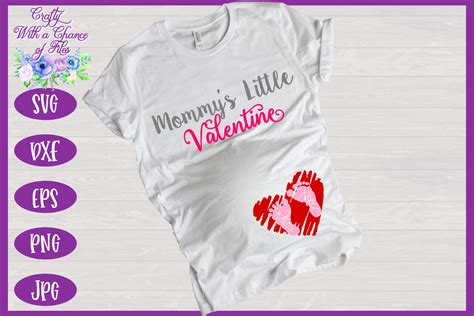 Valentine's Day SVG | Maternity SVG | Mommy's Little Valentine SVG | P