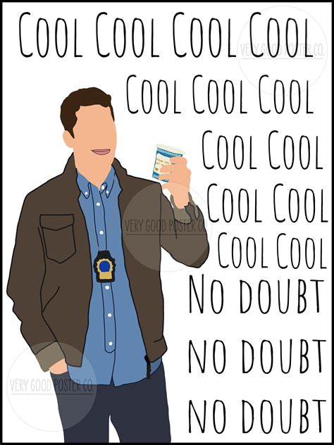 Jake Peralta Cool Quote Png Brooklyn 99